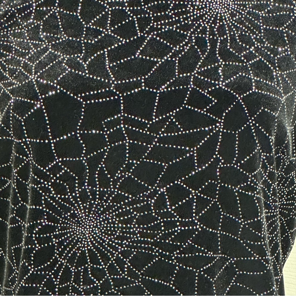 Vintage Another Tyme Velvet Floral Sleeveless Blouse size Large - Picture 5 of 8